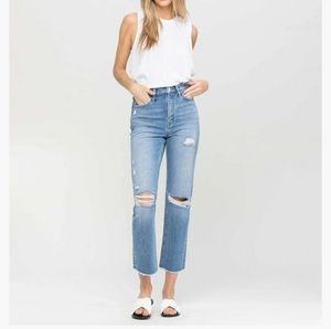 Vervet High Rise Distressed Jeans